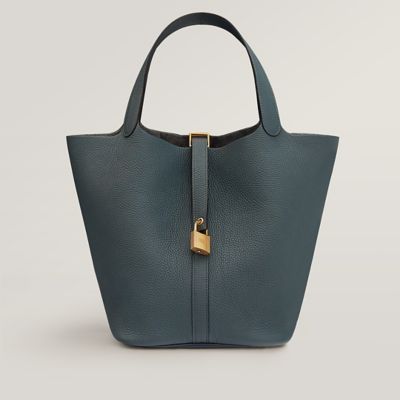 Hermes best sale picotin blue